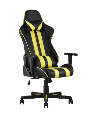 Кресло игровое TopChairs Camaro желтое. Фото №2