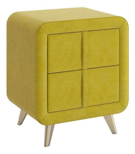 Тумба прикроватная Софи 2, (480х370х580) янтарь (велюр). Фото №1