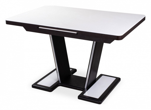 Обеденные столы с камнем , венге/камень белого цвета. Фото №1