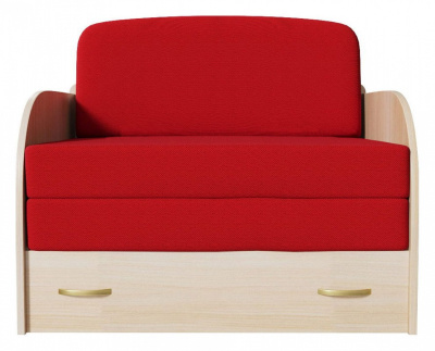 Диван прямой Юлечка дизайн 2 выкатной (рогожка, Красный) 103/90/80. Фото №2