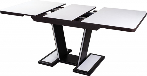 Обеденные столы с камнем , венге/камень белого цвета. Фото №2