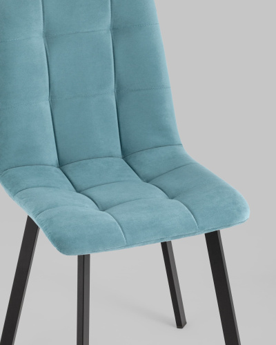 Стул Oliver Square велюр пыльно-голубой. Фото №9