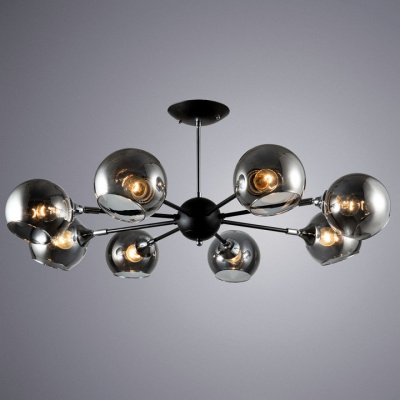 Люстра на штанге Arte Lamp Lagos A2708PL-8BK. Фото №2