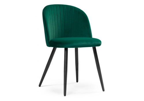 Стул Gabi 1 dark green / black. Фото №1