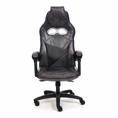 Кресло ARENA кож/зам, серый/черный, 2 tone серый/карбон черный. Фото №2