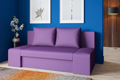 Диван прямой Сан Ремо  Делюкс 5 еврокнижка (рогожка, Фиолетовый) 200/89/87. Фото №2