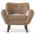 Кресло Elephant Fox бежевый велюр. Фото №2