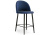 Барный стул Амизуре темно-синий / черный матовый фото Барный стул Амизуре темно-синий / черный матовый. Фото №1