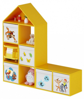 Стеллаж домик для игрушек Скандинавик Союзмультфильм sun 2. Фото №2