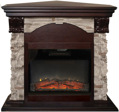 Электрокамин RealFlame Dublin Rock Corner 24 AO с Kendal 24. Фото №2