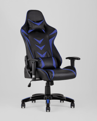 Кресло игровое TopChairs Corvette синее. Фото №3