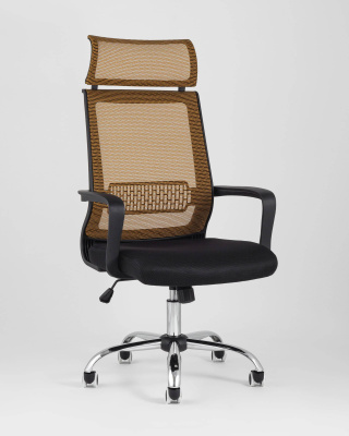 Кресло офисное TopChairs Style оранжевое. Фото №4