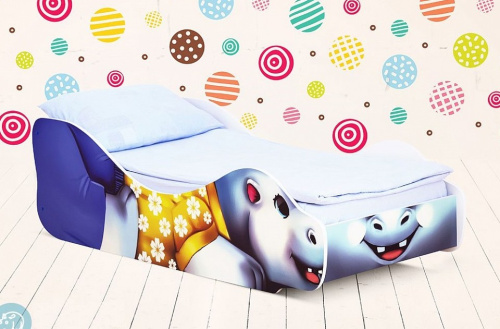 Кровать Бегемот Мотя, голубой. Фото №3