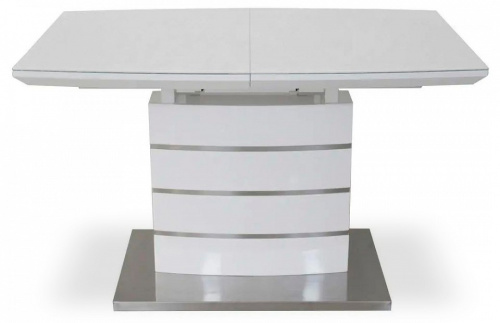 Стол обеденный DT-9123 белый/белый, хром. Фото №1