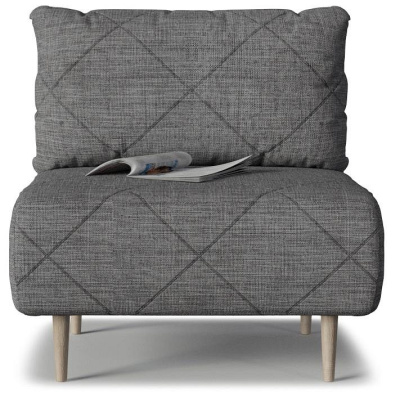 Кресло Mille Armchair 09 не раскладное Серый рогожка. Фото №2