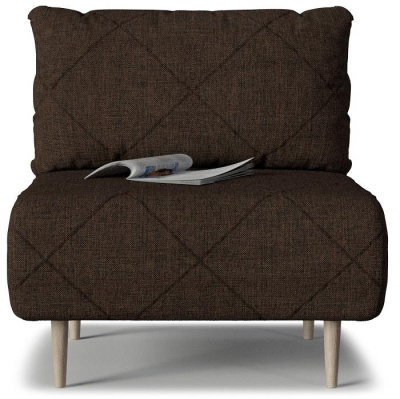 Кресло Mille Armchair 03 не раскладное Коричневый рогожка. Фото №2