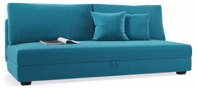 Диван прямой Forest Azur еврокнижка Голубой велюр. Фото №2