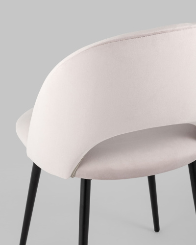 Стул Меган велюр светло-розовый фото Стул Меган велюр светло-розовый. Фото №8