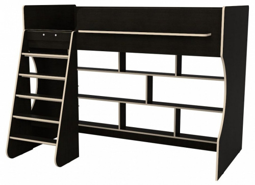 Кровать-чердак Р432-П Капризун 1, древесина коричневая светлая дуб. Фото №3