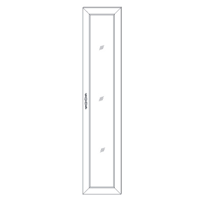 Фасад двери с зеркалом Венето. Фото №3