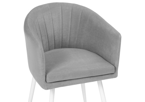 Стул Валета светло-серый / белый. Фото №5