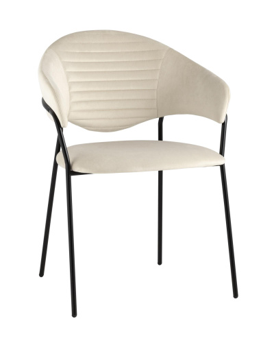 Стул Алексис велюр бежевый. Фото №1