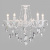 Подвесная люстра Eurosvet Veletta 10108/5 белый/прозрачный хрусталь Strotskis. Фото №1