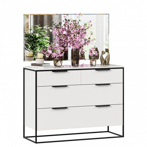 Зеркало настенное Норд (Чёрный, профиль 45 градусов). Фото №2