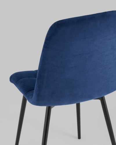 Стул Oliver велюр тёмно-синий. Фото №8