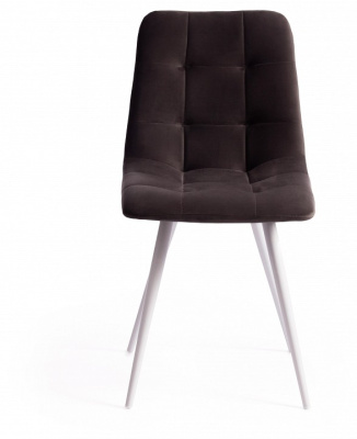 Стул CHILLY (mod. 7095) / 1 шт. в упаковке ткань/металл, 45x53х88 см, высота до сиденья 50 см, темно-серый barkhat 14/белый фото Стул CHILLY (mod. 7095) / 1 шт. в упаковке ткань/металл, 45x53х88 см, высота до сиденья 50 см, темно-серый barkhat 14/белый. Фото №2