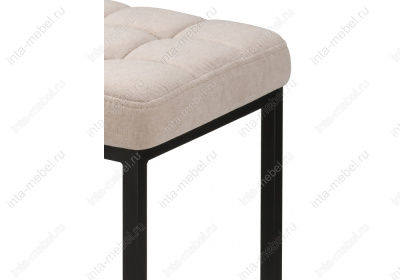 Барный стул Лофт ткань канди крем / черный матовый. Фото №3