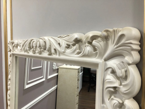 Спальня "Афина" 5-х ств. шкаф, кровать (1800х2000), зеркало ППУ, крем корень. Фото №13