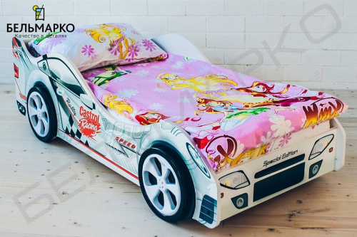 Кровать-машина Безмятежность, белый. Фото №7