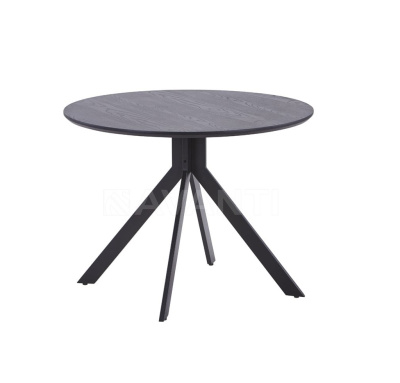 Стол обеденный MARTA (D100x75,5) черный. Фото №2