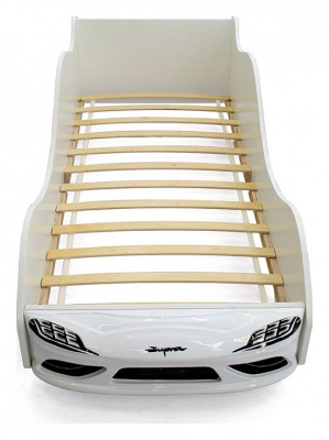 Кровать-машина Супра, белый. Фото №3