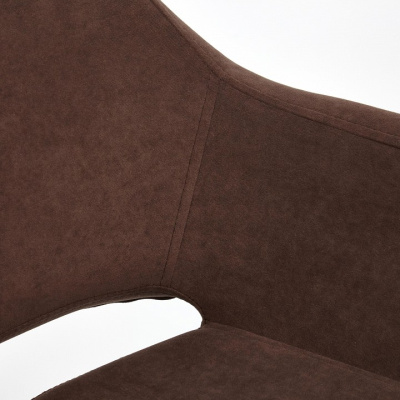 Кресло MODENA хром флок , коричневый, 6 фото Кресло MODENA хром флок , коричневый, 6. Фото №2