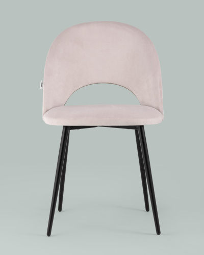 Стул Меган велюр светло-розовый фото Стул Меган велюр светло-розовый. Фото №5