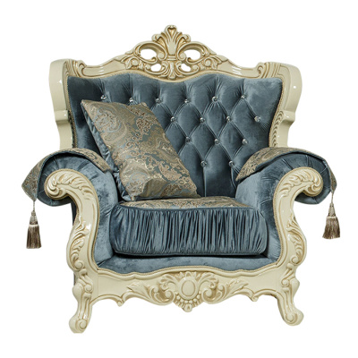 Кресло Эсмеральда крем/золото. Фото №3