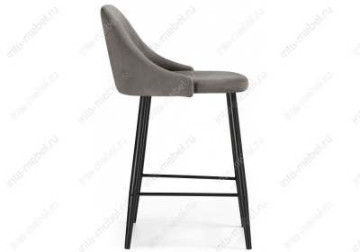 Барный стул Джама темно-серый / черный матовый. Фото №3
