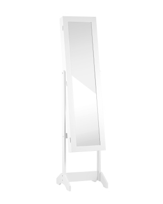 Зеркало-шкаф напольное Godrick для украшений белое. Фото №2