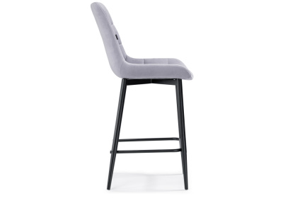 Барный стул Алст серо-лиловый / черный. Фото №3