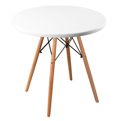 Стол Eames woodR pure white 80 см. Фото №2