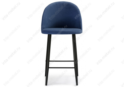 Барный стул Амизуре темно-синий / черный матовый. Фото №2