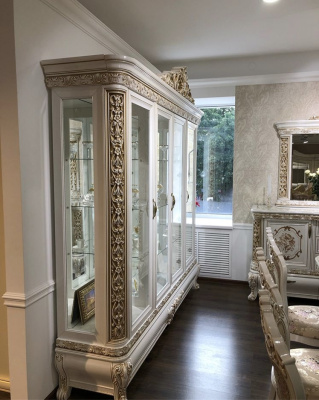 Сервант "Алсу", белый глянец фото Сервант "Алсу", белый глянец. Фото №5