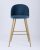 Стул барный Лион голубой велюр. Фото №5