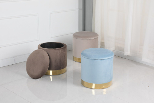 Пуф FS-006-40 голубой. Фото №9