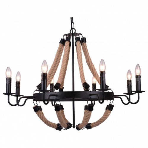 Подвесная люстра Arte Lamp Marsiglia A8956LM-8BK. Фото №1