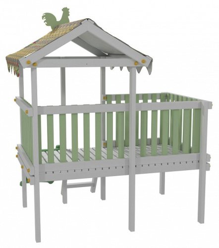 Комплекс игровой ДК6Б, бирюзовый, серый. Фото №4