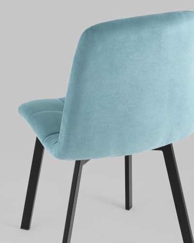 Стул Oliver Square велюр пыльно-голубой. Фото №8