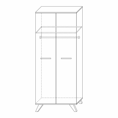 Шкаф для одежды 800 Вега Скандинавия. Фото №5